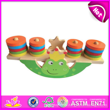 2014 neue Holz Balance Block Spielzeug Tier Balance Spiel, Kinder Balance Spiel Spielzeug, heißer Verkauf Holz Baby Balance Spiel Set W11f013